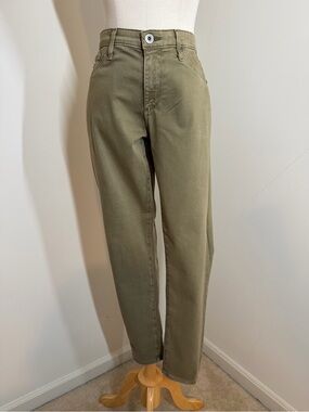 Adriano Goldschmidt AG The Abbey Mid-Rise-28-Super Skinny Ankle Sage Green Jeans